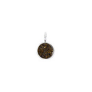 Pendant - SS Bezel Druzy -Bronze Round 8mm(56860)