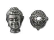 TierraCast Black Buddha Bead - Each *discontinued(53438)