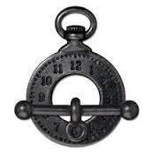 TierraCast Black Clock and Bar Toggle Clasp Set each