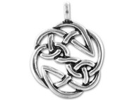 TierraCast Antique Silver Open Knot Celtic Pendant each(58096)