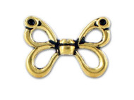 TierraCast Antique Gold Butterfly Wings Bead each(57039)