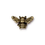TierraCast  Antique Brass Honey Bee Bead each(57034)