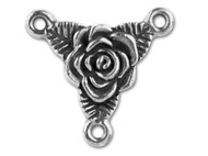 TierraCast Antique Silver Trinity Rose Link each(57030)