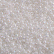 Miyuki Round Seed Bead Size 15/0 White Pearl AB SB 0471(59178)