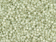 Miyuki Delica Seed Bead size 11/0 Pale Green Lime Opal Silver Lined DB 1453(59171)
