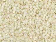 Miyuki Delica Seed Bead size 11/0 Pale Cream Opal Silver Lined DB 1451