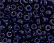 Crow Bead - Glass Opaque Navy Blue 6mm(33142)