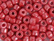 Crow Bead - Glass Opaque Luster Red 9mm Discontinued(59149)