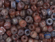 Crow Bead -  Glass Pressed Minicrow Beads Mauve Mix 6mm(59162)