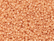 Miyuki Delica Seed Bead size 11/0 Peach Opaque Dyed Duracoat  DB 2111(59348)