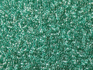 Miyuki Delica CUT Seed Bead size 11/0 Green Aqua Sparkle Crystal Lined DB 0918