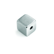 ImpressArt Stamping Blank Pewter Cube with Hole Large1/2" - 1 piece