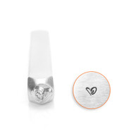 ImpressArt 3mm Metal Design Stamp Boogie Heart Small - each(59432)