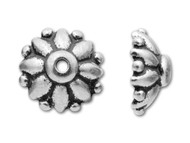 TierraCast Antique Silver Dharma Bead Cap - Each (20353)