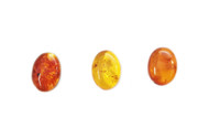Amber Cabochon 18x13mm Oval Low Dome - each