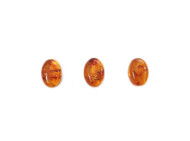 Amber Cabochon 14x10mm Oval Low Dome - each(43646)