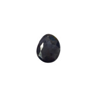 Black Spinel Cabochon Approximately 21mmx27mm Freeform Rose Cut - each