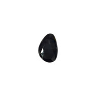 Black Spinel Cabochon Approximately 25.5mmx16.5mm Freeform Rose Cut - each(60065)