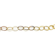 Gold Filled Chain Flat Cable 2.1mm - per foot(23856)