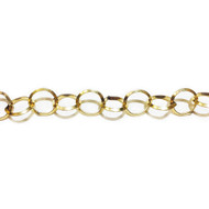 Gold Filled Chain Triangular Beveled Rolo 10mm - per foot(23802)