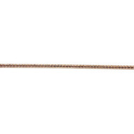 Rose Gold Vermeil Chain Diamond Cut Snake 1.62mm - per foot(42229)