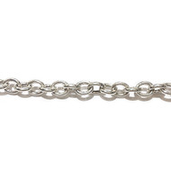 Sterling Silver Chain Cable 6.7x8mm  - per foot(48811)