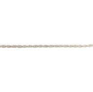 Sterling Silver Chain Rope 1.6mm  - per foot(24051)