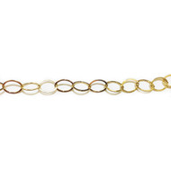 Gold-Filled Chain Flat Oval Cable 8.8x6.6mm - by the 50' roll 