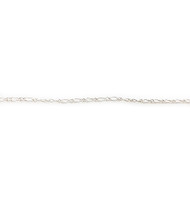 Sterling Silver Chain Figaro 1.5mm - per foot