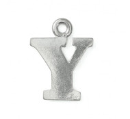ImpressArt Pewter Letter 'Y' Charm Stamping Blank 3/4" - each