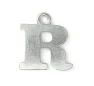 ImpressArt Pewter Letter 'R' Charm Stamping Blank 3/4" - each(60698)