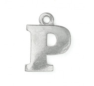 ImpressArt Pewter Letter 'P' Charm Stamping Blank 3/4" - each(60700)