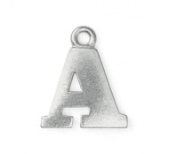 ImpressArt Pewter Letter 'A' Charm Stamping Blank 3/4" - each(60715)