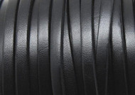 European Black Flat Leather Cord 5x1.5mm - Per Inch(51225)