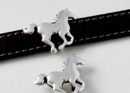 Silver Colour Horse Slider 22x15mm - Each (60981)