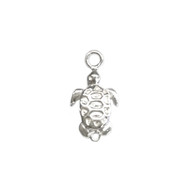 Charm or connector Turtle 16mm Sterling Silver(61395)