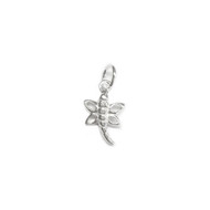 Charm Dragonfly 16x11mm Whimsical Sterling Silver - each(61790)