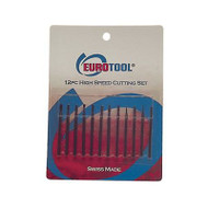 Eurotool Wax/Wood Bur Set 12 pieces Small BUR-930.00 - each(62099)