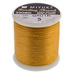 Miyuki Nylon Bead Thread Size B Gold 50M .203mm-008"(57060)