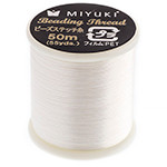Miyuki Nylon Bead Thread Size B Eggshell 50M .203mm-008"(60412)