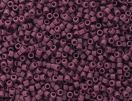 Miyuki Delica Seed Bead size 11/0 Purple Mulberry DB 2295 Frosted Glazed Matte - each (62757)