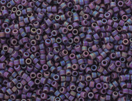 Miyuki Delica Seed Bead size 11/0 Purple AB DB 2322 Frosted Glazed Rainbow Matte - each(62815)
