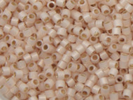 Miyuki DelicaSeed Bead Size 11/0 Pale Peach Opal Silver Lined DB1452
