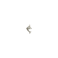 Charm Dolphin 6x11mm Sterling Silver - each (56711)