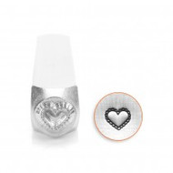 ImpressArt 6mm Metal Design Stamp Lace Heart - each