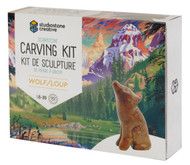 Soapstone Wolf Carving Kit - each