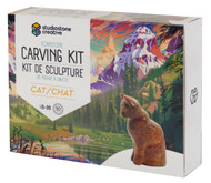 Soapstone Cat Carving Kit - each
