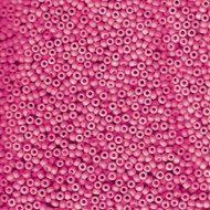 Miyuki Round Seed Bead size11/0 Bright Pink Dyed Opaque SB 2045(60737)