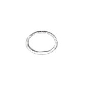 Sterling Silver Oval 22mm Brushed Closed - each(65536)