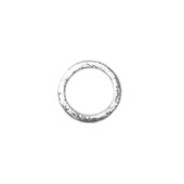 Sterling Silver Ring 25mm Textured Closed - each(65527)